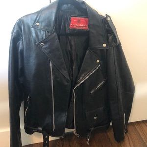 Oversized Vintage Leather Jacket